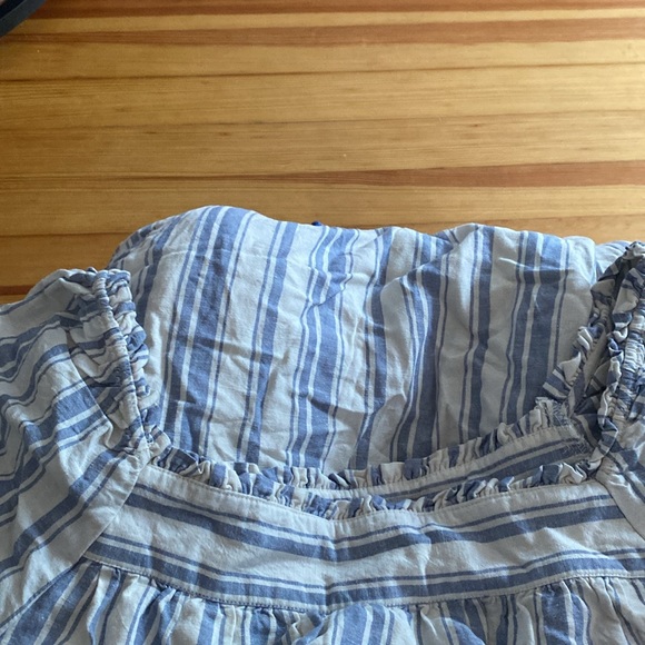 Loft XXL white blue stripe dress - Picture 4 of 5